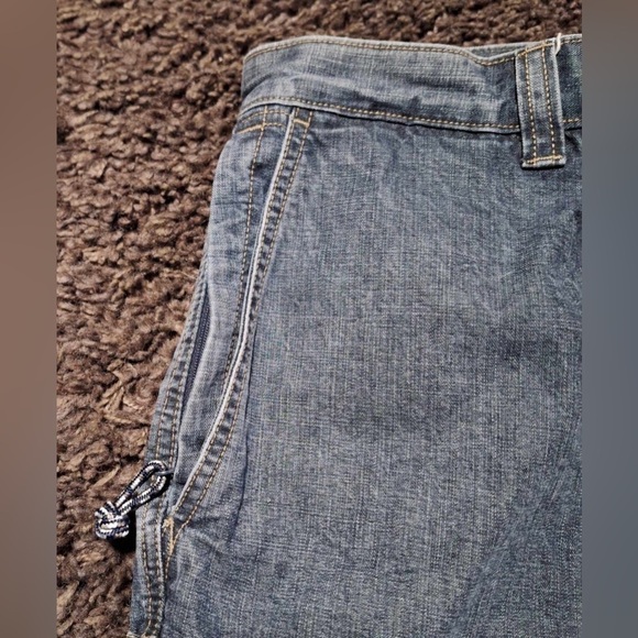 Columbia Sportswear Darkwash Men's Flat Panel Cargo Short Sz. 32 EUC - Picture 2 of 7